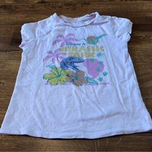 Jurassic World pink short sleeve graphic tee in size S (6/6x)